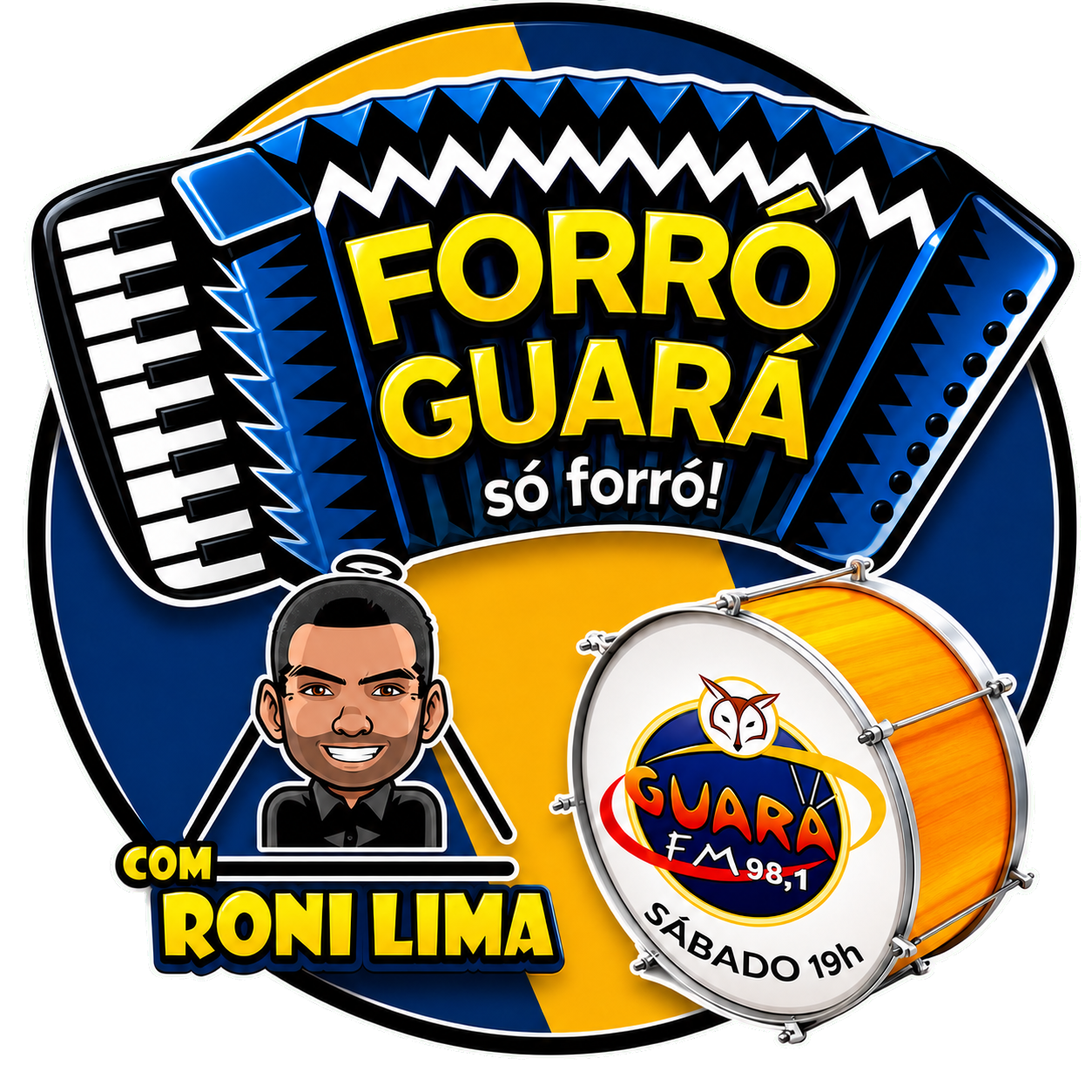 Logo oficial do Forró Guará